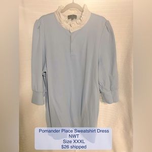 NWOT Tuckernuck Pomander Place Sweatshirt Dress XXXL
